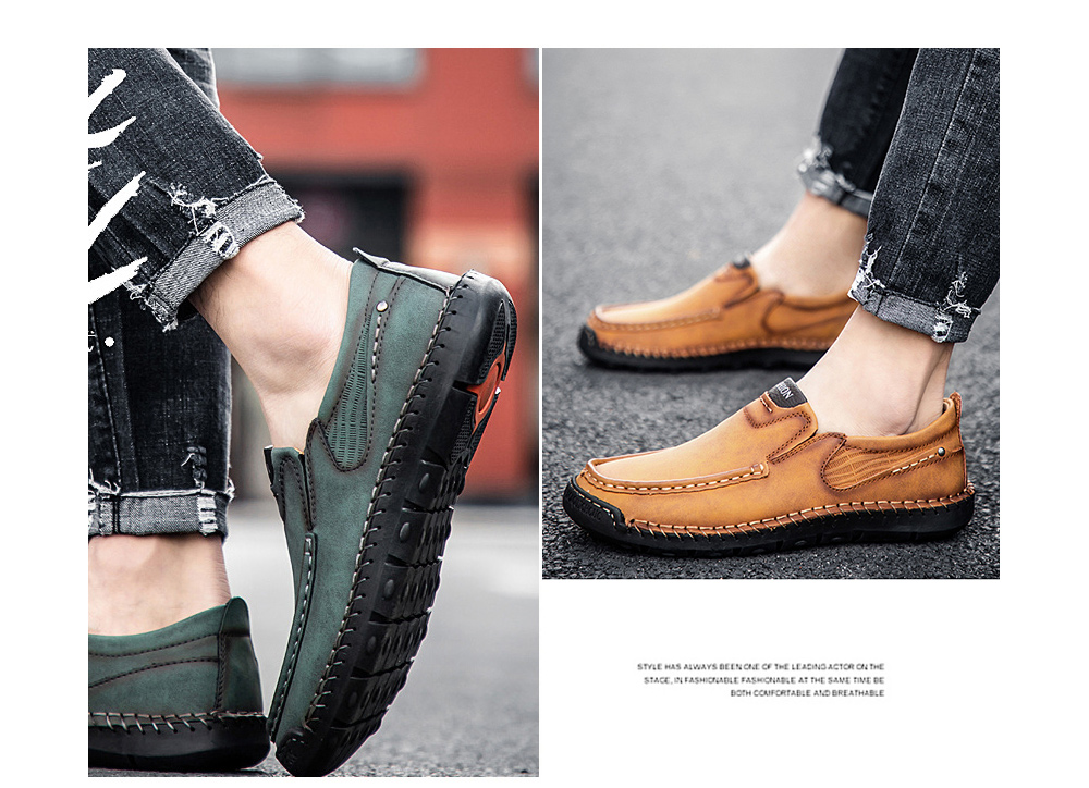 Men's Casual Fashion Hand-stitched Sole Large Size Shoes - 9966 Card 47 Men's Casual Fashion Hand-stitched Sole Large Size Shoes - 9966 Card 47