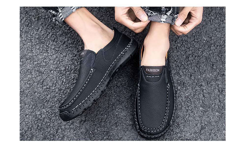 Men's Casual Fashion Hand-stitched Sole Large Size Shoes - 9966 Card 47 Men's Casual Fashion Hand-stitched Sole Large Size Shoes - 9966 Card 47