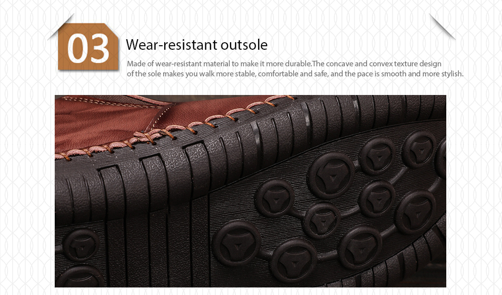 Men Leather Shoes Large Size Breathable Boots- Black EU 41 Men Leather Shoes Large Size Breathable Boots- Black EU 41