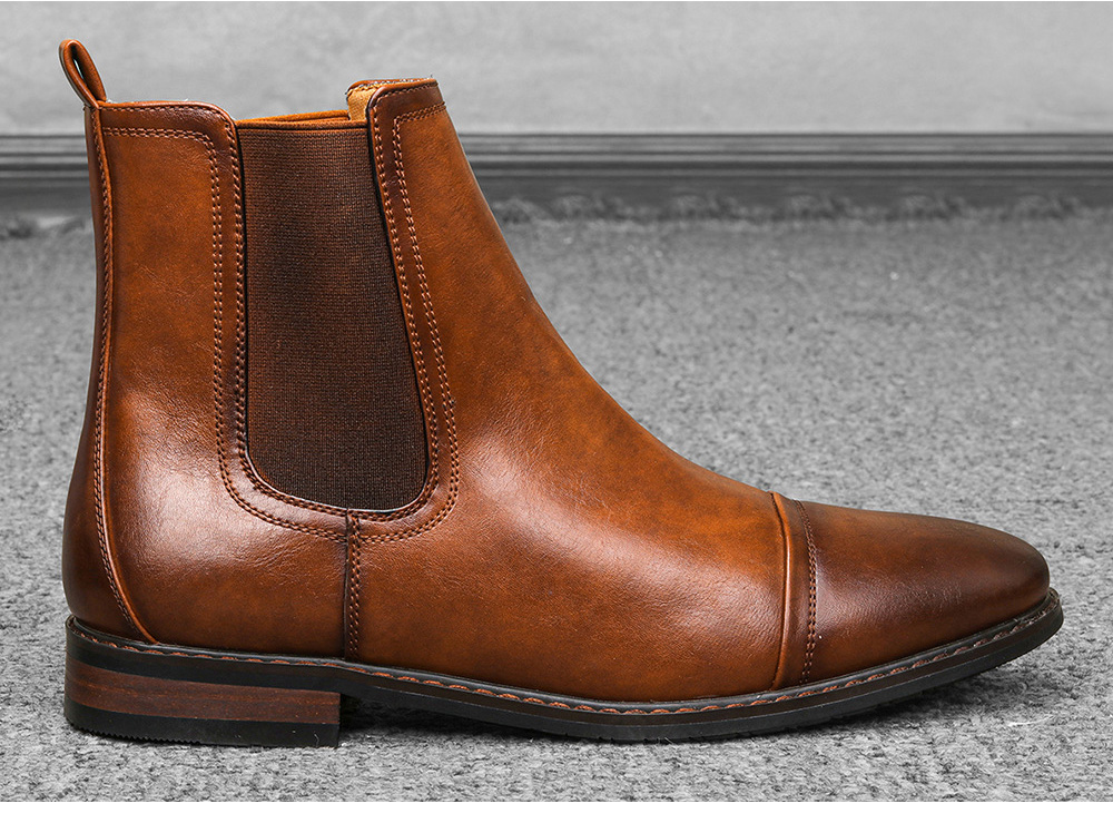 Men's Shoes Retro Rubber Large Size Chelsea Boots Men's Shoes Retro Rubber Large Size Chelsea Boots