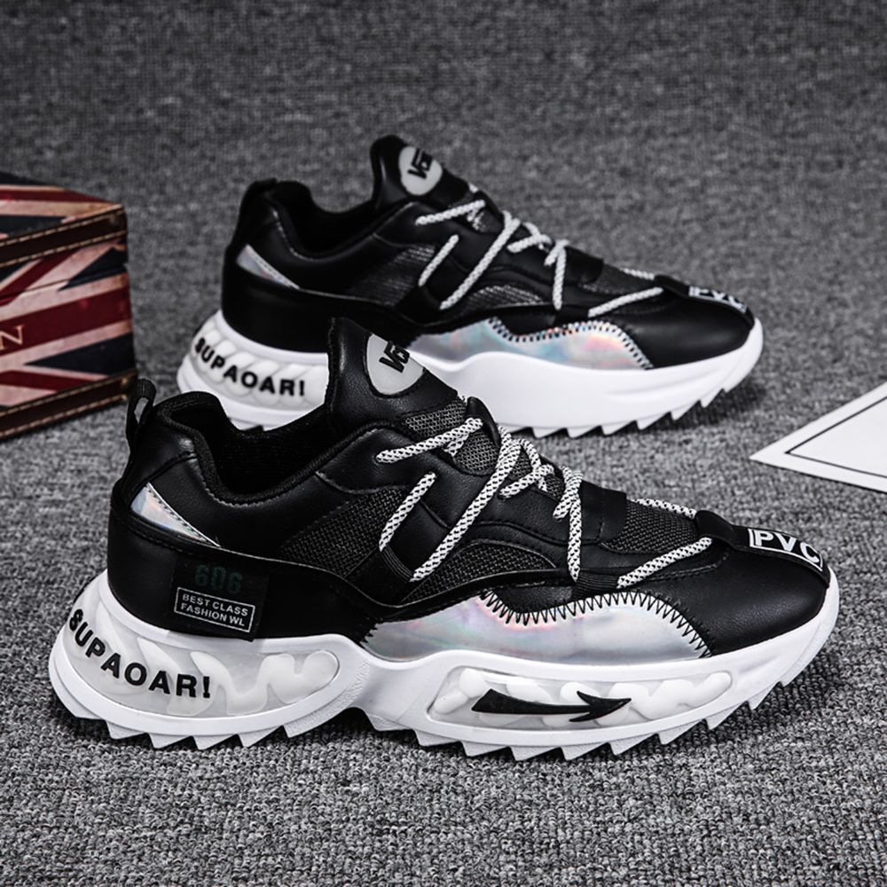 Fashion Trend Men Casual Sports Shoes Breathable Running Shoes Athletic Walking - White EU 41 Fashion Trend Men Casual Sports Shoes Breathable Running Shoes Athletic Walking - White EU 41