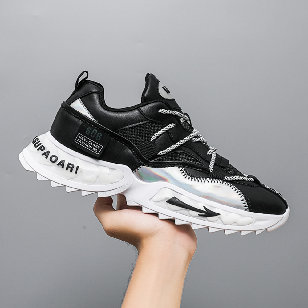 Fashion Trend Men Casual Sports Shoes Breathable Running Shoes Athletic Walking - White EU 41 Fashion Trend Men Casual Sports Shoes Breathable Running Shoes Athletic Walking - White EU 41