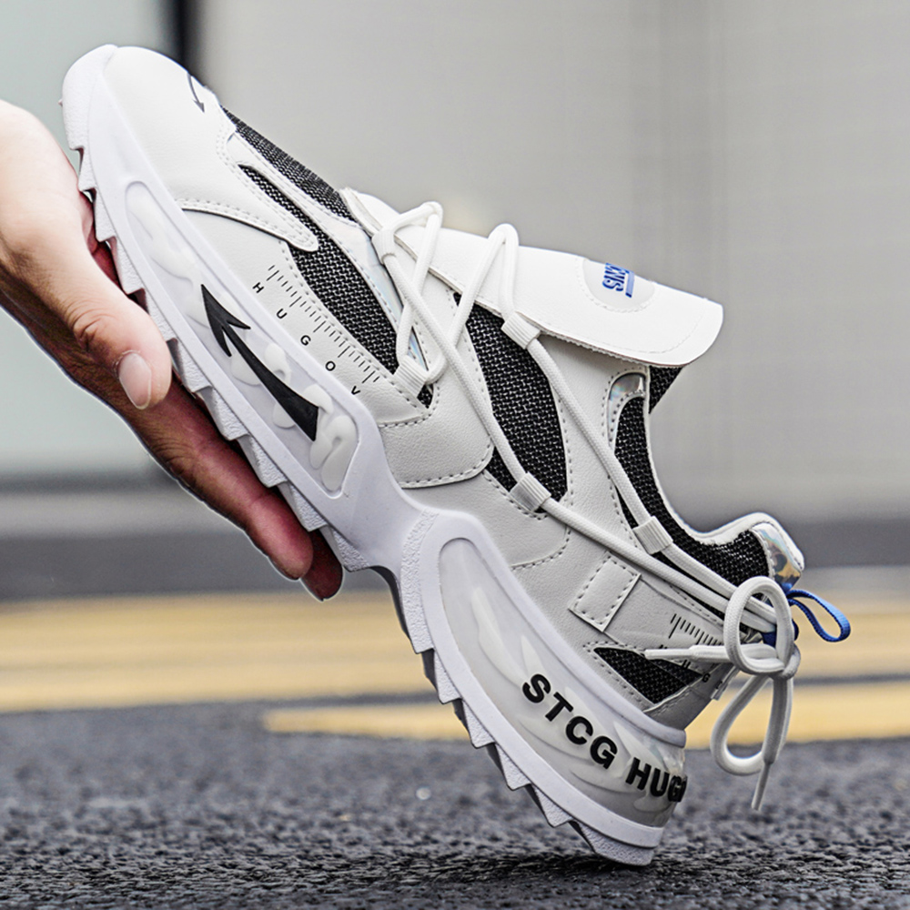 Fashion Trend Men Casual Sports Shoes Breathable Running Shoes Athletic Walking - White EU 41 Fashion Trend Men Casual Sports Shoes Breathable Running Shoes Athletic Walking - White EU 41