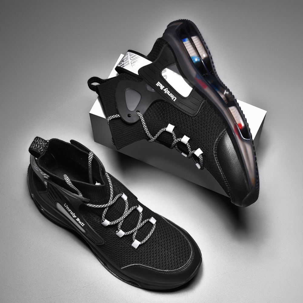 NEW Trend Fashion Men'S Heighten Sneakers Mesh Breathable Sports Casual Walking - Black EU 40 NEW Trend Fashion Men'S Heighten Sneakers Mesh Breathable Sports Casual Walking - Black EU 40