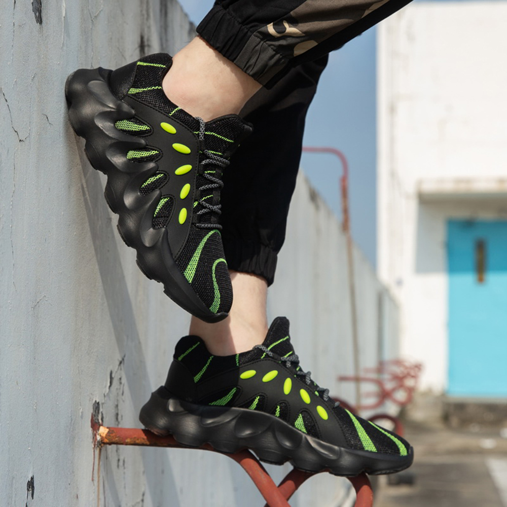 Men Fashion Casual Sports Shoes Big Size Youth Boys Breathable Running Shoes - Green EU 39 Men Fashion Casual Sports Shoes Big Size Youth Boys Breathable Running Shoes - Green EU 39