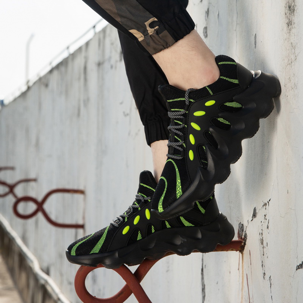 Men Fashion Casual Sports Shoes Big Size Youth Boys Breathable Running Shoes - Green EU 39 Men Fashion Casual Sports Shoes Big Size Youth Boys Breathable Running Shoes - Green EU 39