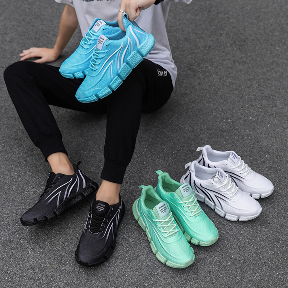 Men Running Shoes Sports Shoes Casual Trainers Mesh Tennis Sneakers Men - Blue EU 40 Men Running Shoes Sports Shoes Casual Trainers Mesh Tennis Sneakers Men - Blue EU 40