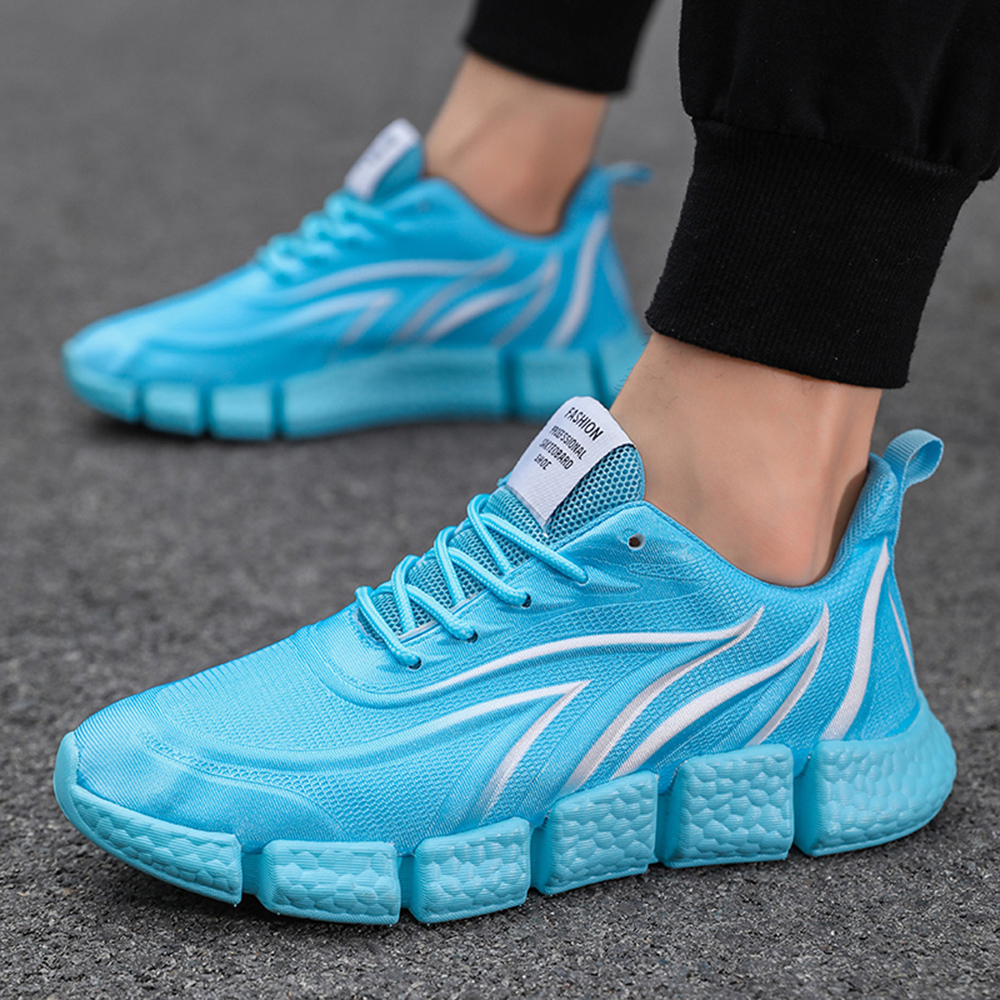 Men Running Shoes Sports Shoes Casual Trainers Mesh Tennis Sneakers Men - Blue EU 40 Men Running Shoes Sports Shoes Casual Trainers Mesh Tennis Sneakers Men - Blue EU 40