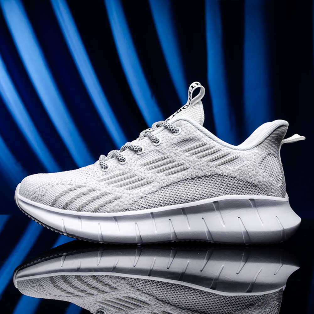 Mens Fashion Sneakers Breathable Athletic Shoes Men Sports Jogging Shoes - White EU 40 Mens Fashion Sneakers Breathable Athletic Shoes Men Sports Jogging Shoes - White EU 40