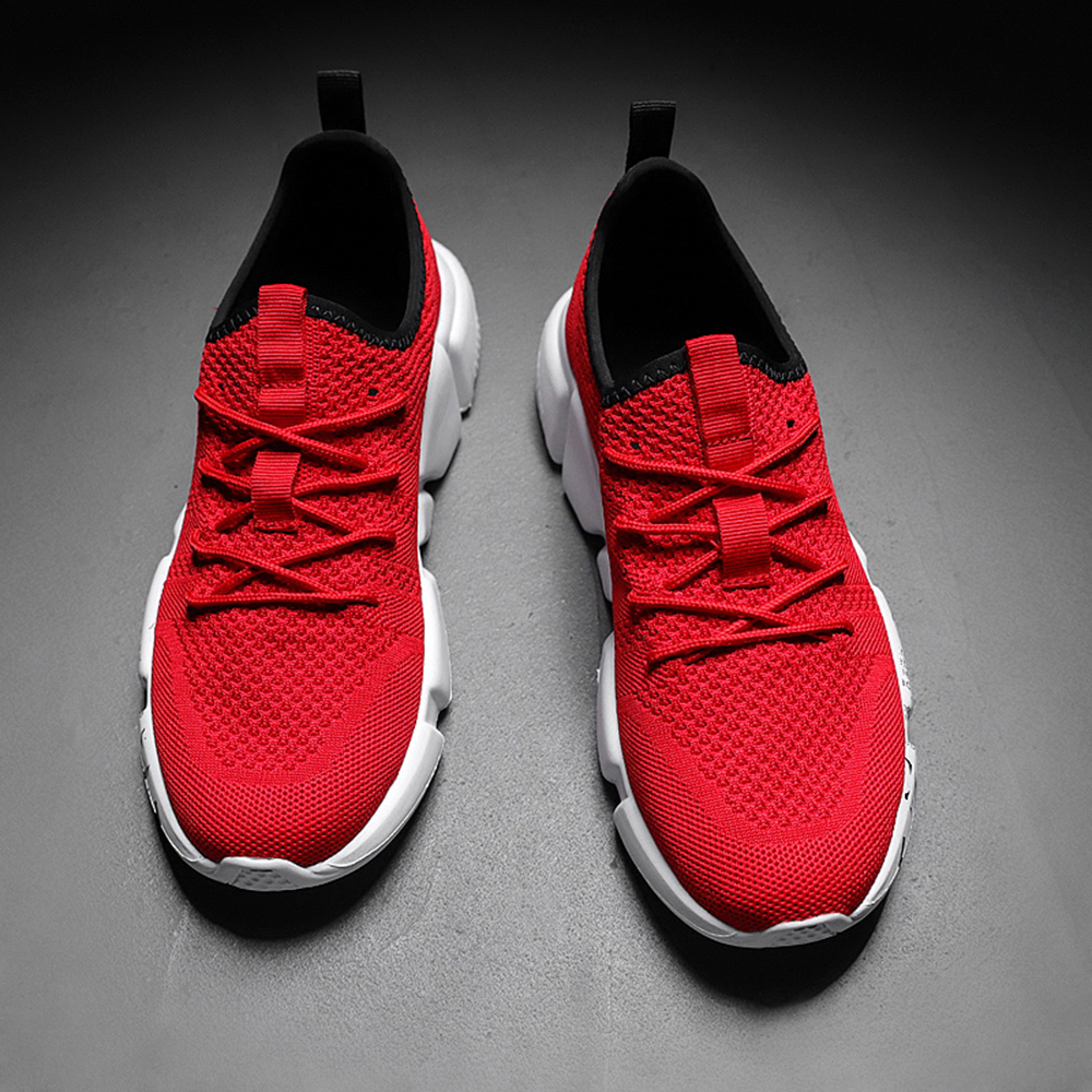 Men'S Sports Running Shoes Lightweight Sneakers Athletic Casual Walking Shoes - Red EU 39 Men'S Sports Running Shoes Lightweight Sneakers Athletic Casual Walking Shoes - Red EU 39