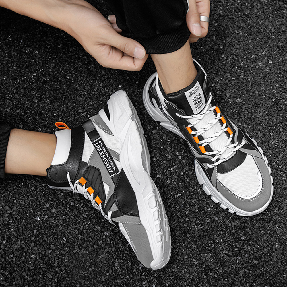 Men Outdoor Casual Boots Trend High-Tops Sneakers Fashion Sports Shoes - Black EU 44 Men Outdoor Casual Boots Trend High-Tops Sneakers Fashion Sports Shoes - Black EU 44