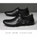 Genuine Leather Casual Men Hollow Out Shoes