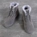 Men Winter Outdoor Waterproof Rubber Snow Boots Leather Boot Work Boots