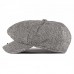 2020 Autumn And Winter Men's Berired Hat England Retroreal Octagon Hat People Warm Duck Tongue Cap Male Tide