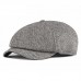2020 Autumn And Winter Men's Berired Hat England Retroreal Octagon Hat People Warm Duck Tongue Cap Male Tide
